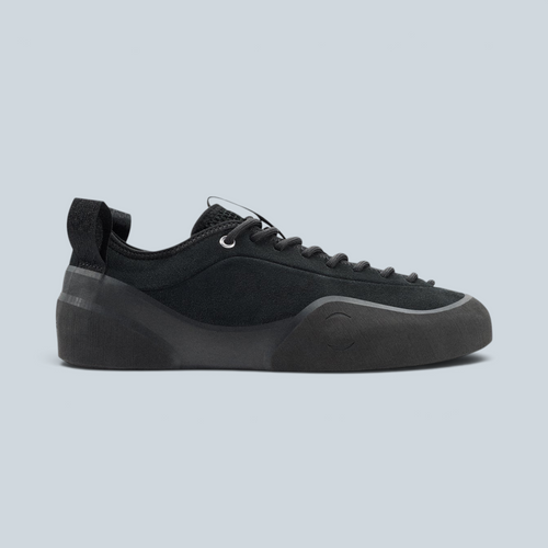Sneaker basse Saison 1PM en cuir suédé noir avec semelle Natural Black profilée