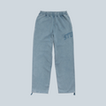 Pantalon de jogging Saison Stüssy en molleton bleu marine délavé avec logo graphique et cordon de serrage