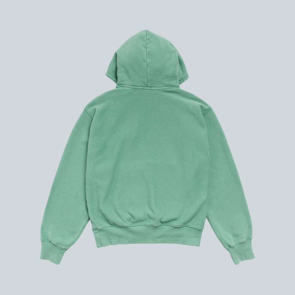 Vue arrière du sweat à capuche Saison Stüssy Block Sport en coton teint couleur arctique
