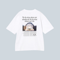 T-shirt blanc Saison ENHANCE QDC SS TEE BP 5.0 en jersey technique avec impression graphique au dos