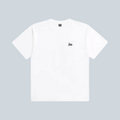 T-shirt blanc Saison à col rond et manches courtes avec logo Patta brodé sur la poitrine