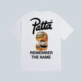 T-shirt blanc Saison avec logo Patta et graphisme de bagues de champion au dos
