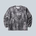 T-shirt manches longues Saison ROA x Wrangler en jersey gris foncé avec un motif camouflage délavé all-over