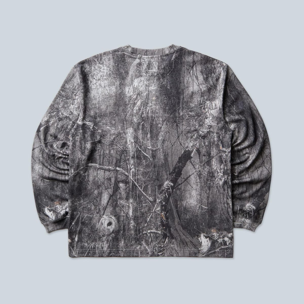 T-shirt manches longues Saison en jersey avec délavage à motif forêt Owl Dark, collaboration ROA x Wrangler