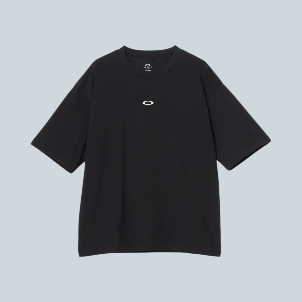 T-shirt Saison Oakley noir en jersey technique avec logo blanc sur la poitrine et coupe décontractée