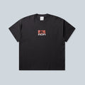 T-shirt Saison Signal Mountain en jersey de coton noir délavé avec imprimé graphique sur la poitrine