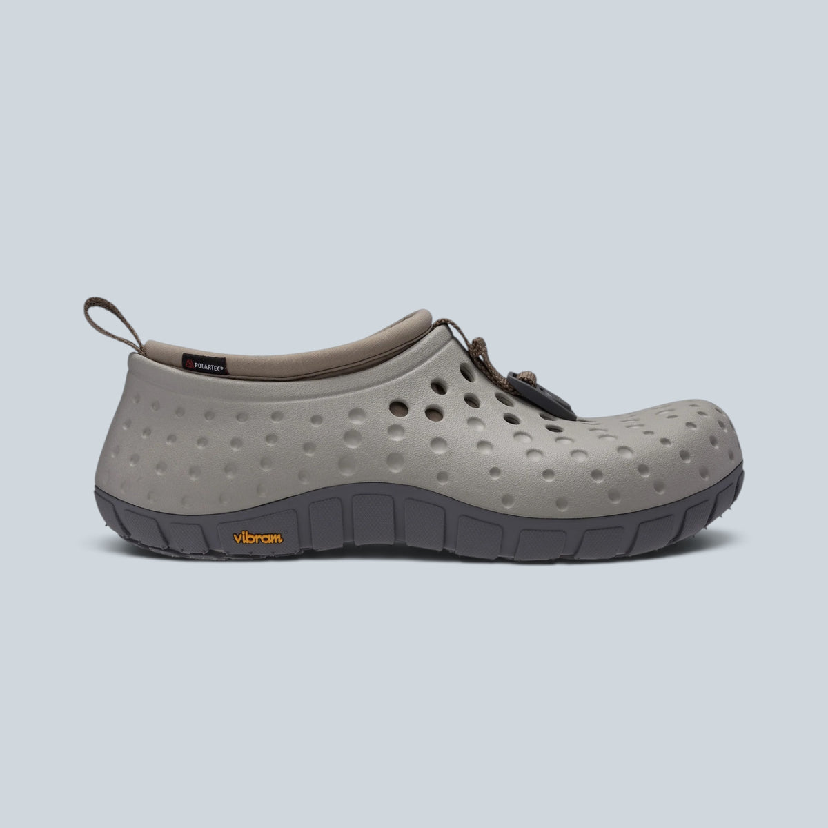 Sabot hybride Saison Tembo II RO gris éléphant avec chausson polaire Polartec et semelle crantée Vibram
