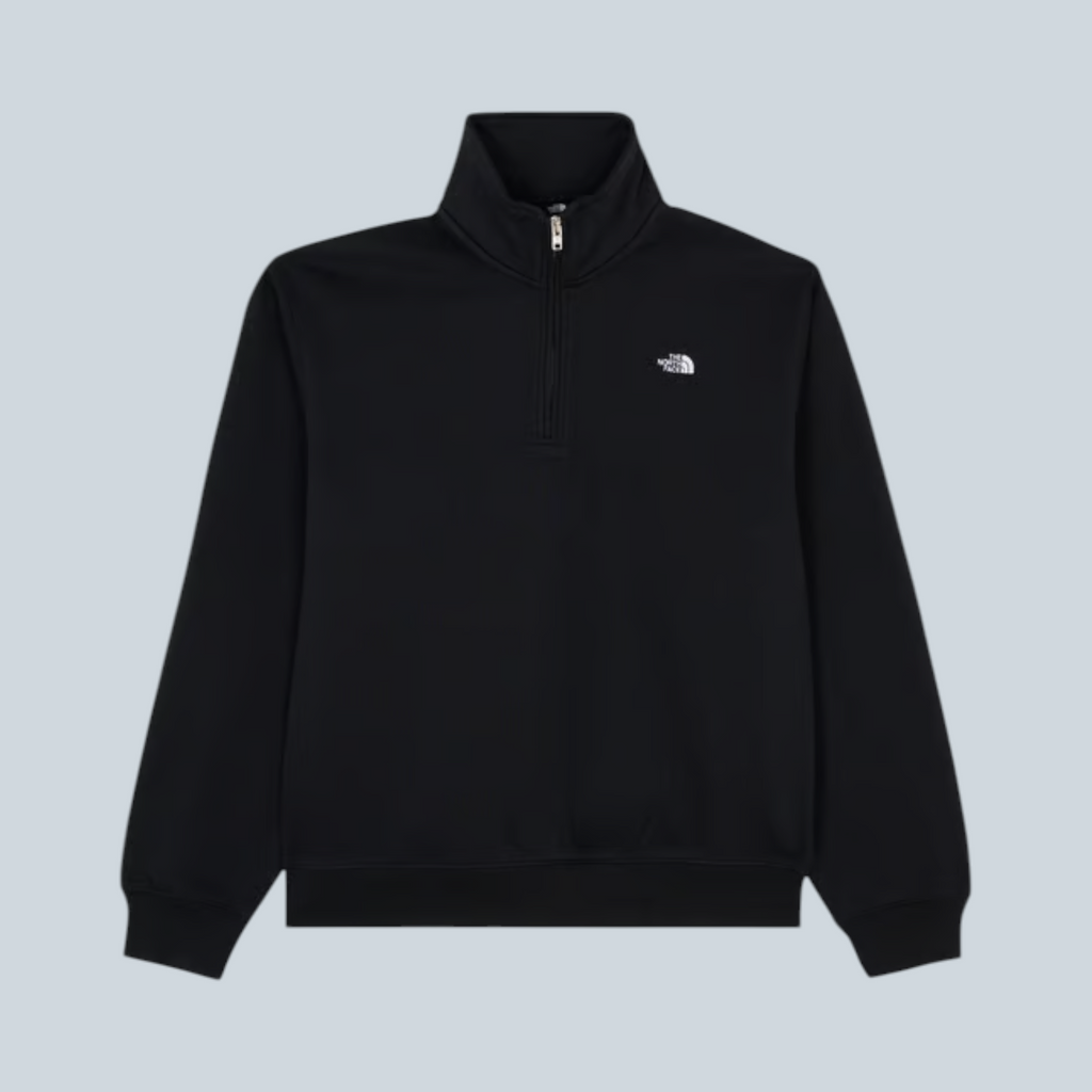 Sweat-shirt Saison The North Face Essential à coupe décontractée, col montant zippé et coloris noir