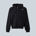 Sweat à capuche zippé noir Saison The North Face avec logo blanc sur la poitrine et coupe décontractée