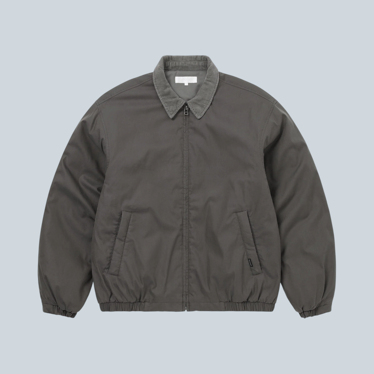 Veste bomber de travail Saison thisisneverthat en coton gris anthracite avec col en velours côtelé