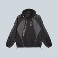 Veste de survêtement noire Saison Hellstar x adidas en polyester recyclé avec capuche et détails graphiques