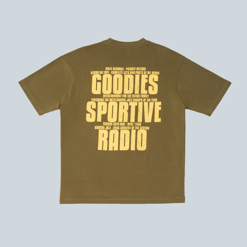 SPORTIVE RADIO KHAKI TEE